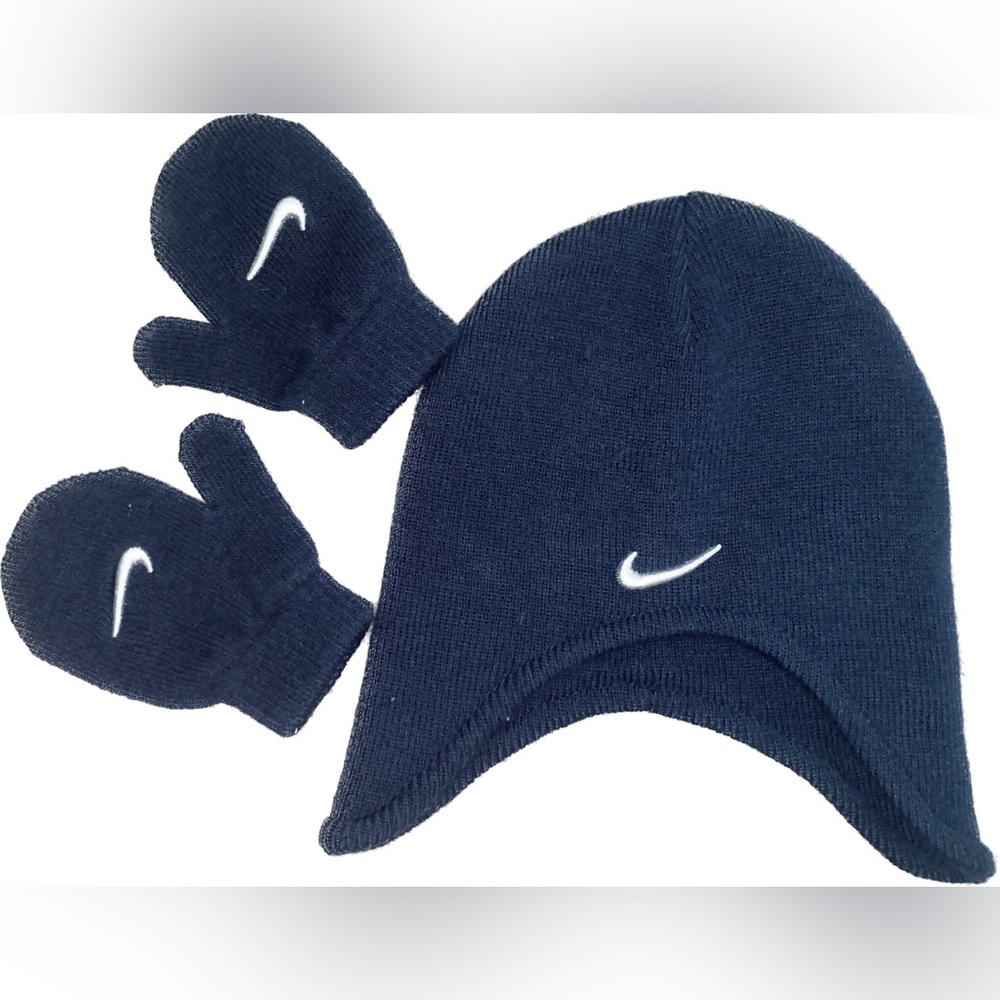 Nike Toddler Knit Beanie and gloves